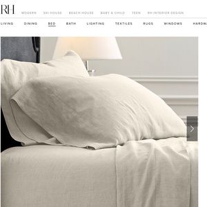 Restoration Hardware Belgian Linen Sheet Set King